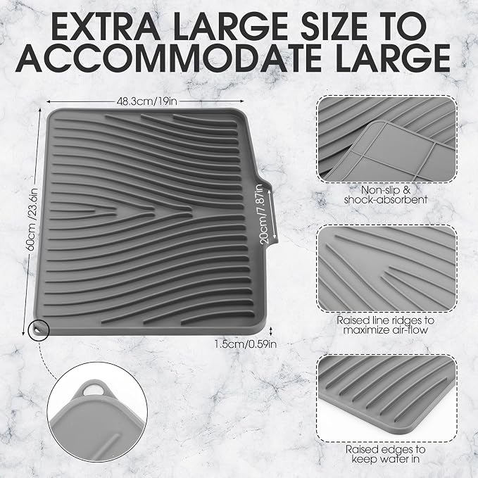 Extra Large Silicone Dish Drying Mat - Image 2