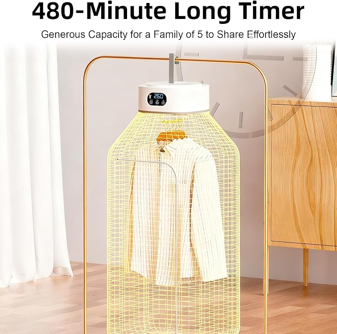 Portable Clothes Dryer, Compact & Foldable Electric Drying Machine - Image 4