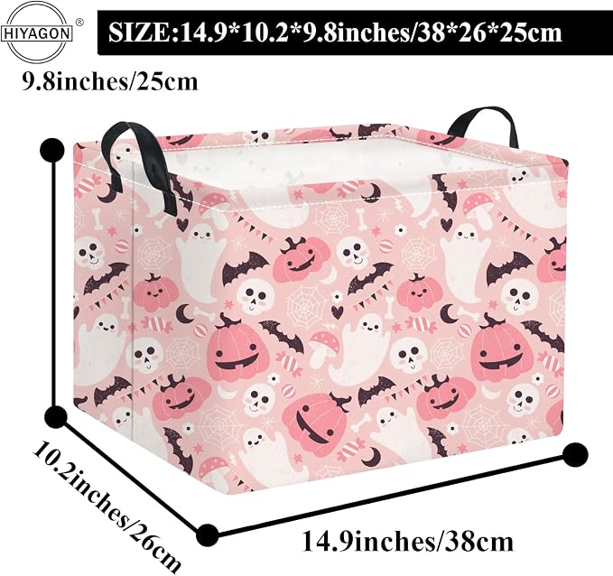 HIYAGON Rectangular Halloween Basket - Image 6