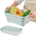 Collapsible Dish Pans, 2Gal Capacity, Plastic Dish Tub Dishpan by Daimix
