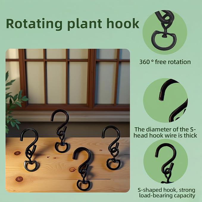 Heavy Duty 360° Swivel Plant Hangers - Image 5