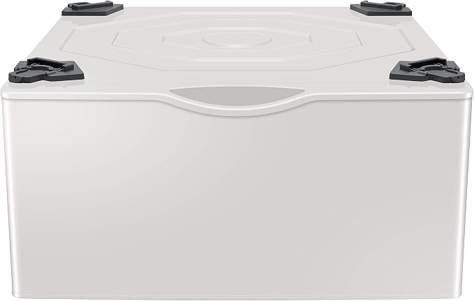 SAMSUNG 27-Inch Washer Dryer Pedestal Stand w/ Pull Out Laundry Storage Drawer - Image 4