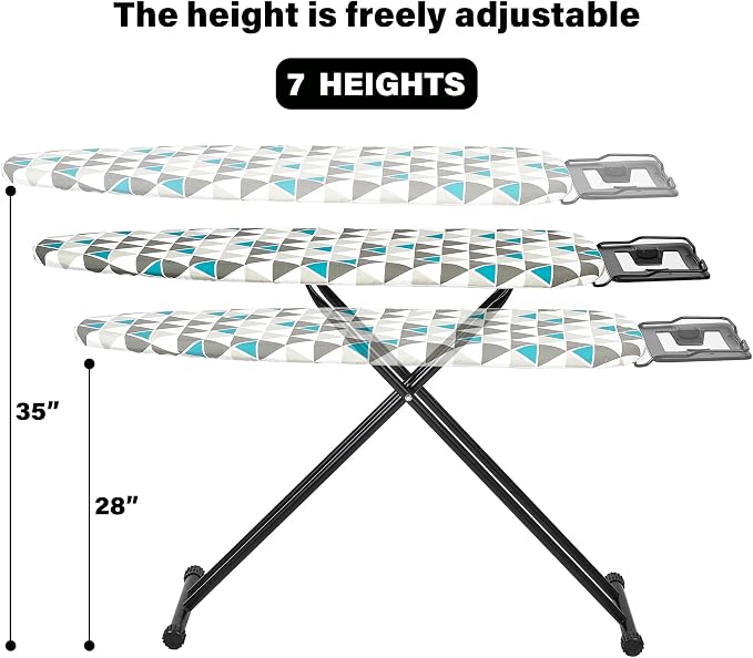 Ironing Board 13x43 Extra Thick Heavy Duty Padded Cover，Full Size Ironing Board - Image 6
