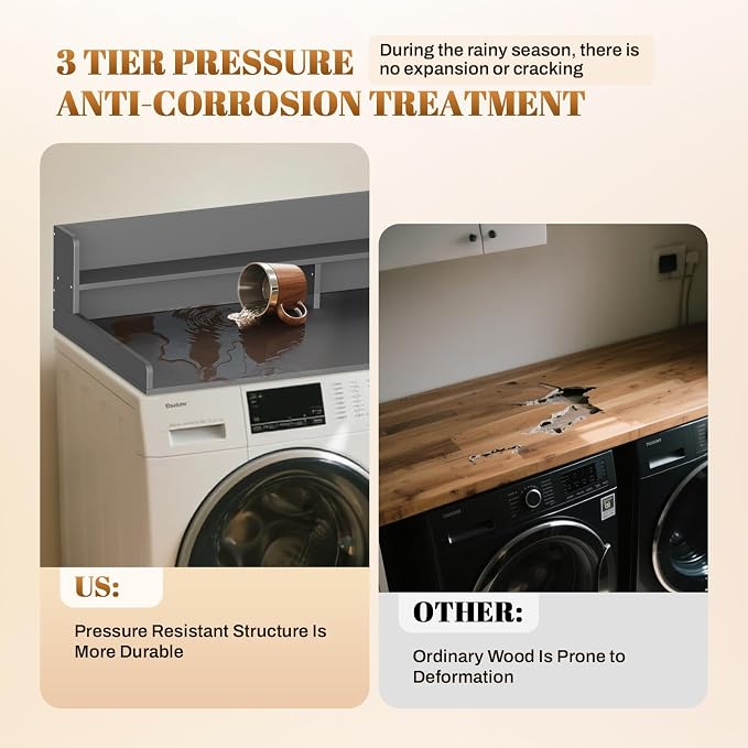 Dollate 2 Tier Washer Dryer Countertop - Image 6