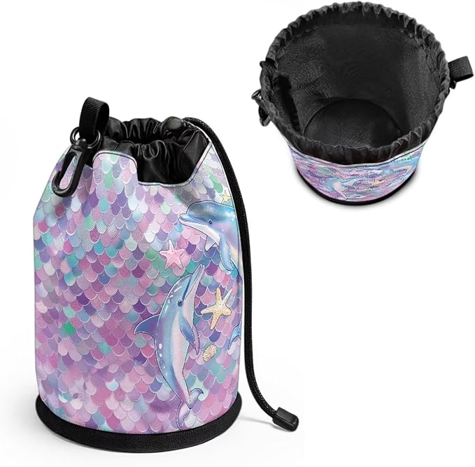 Clothespin Bag Holder Outside, Mermaid Scale Dolphin Multiple Hanging Methods - Image 2