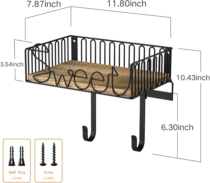 SRIWATANA Ironing Board Hanger Wall Mount, Laundry Room Iron and Ironing Board - Image 4