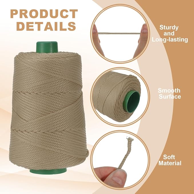 YELARXI Polyester Macrame Cord, 3mm x 219 Yards Polypropylene Macrame Cords - Image 3