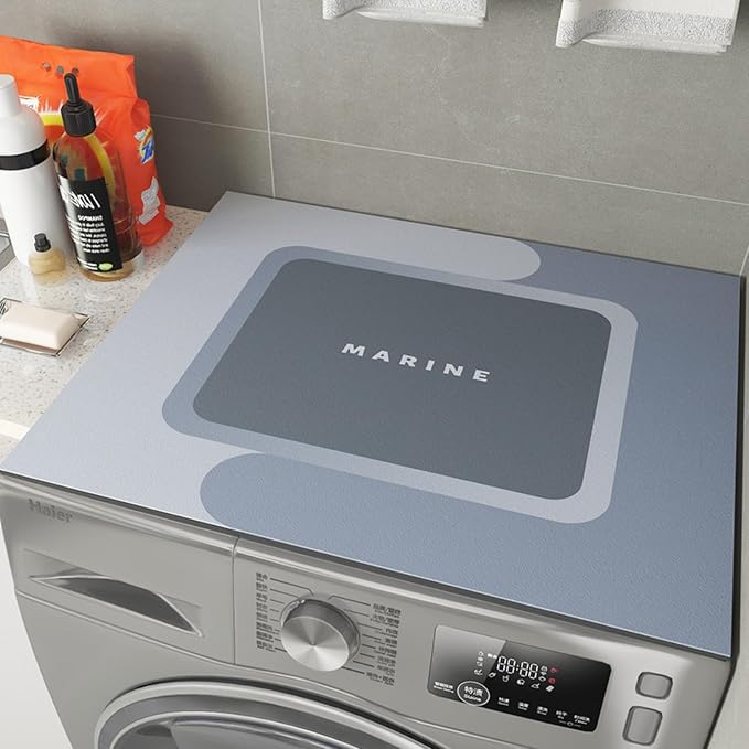 Marine Print Washing Machine Mat by BANEBOR