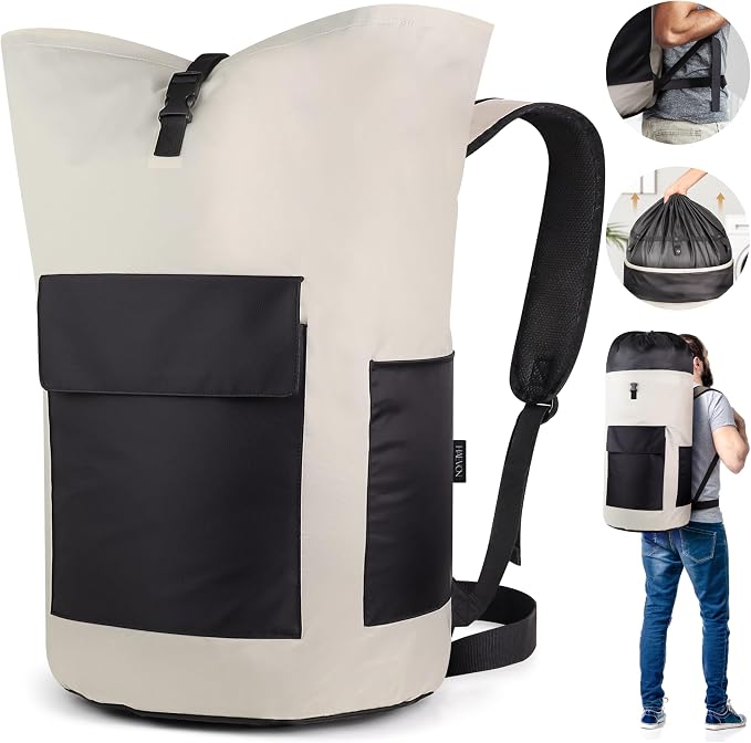 Haevon Laundry Backpack - 131L Heavy Duty Laundry Bag - Image 8