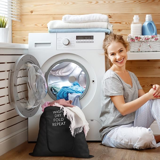 2 Pcs Travel Laundry Bag Washable Dirty Clothes Bag - Image 4