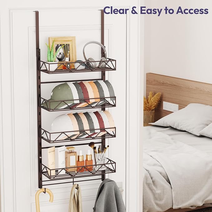 SWTYMIKI Over Door Hat Organizer - Image 5