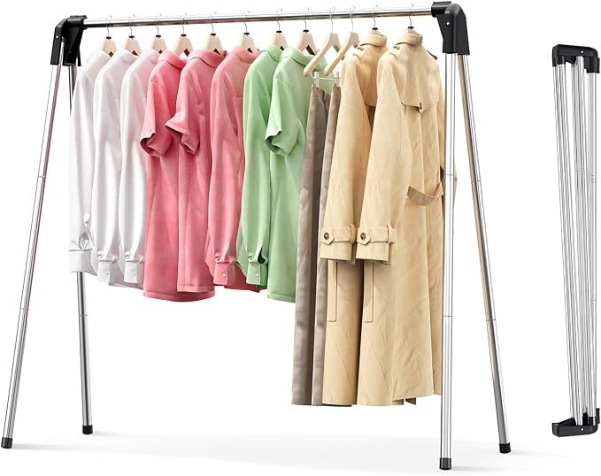 APEXCHASER Clothes Drying Rack Foldable, 55 Inch Laundry Rack Indoor Outdoor by APEXCHASER