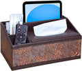 Marte Vanci Leather Tissue Box Cover Rectangular Multifunctional Tissue Holder by MarteVanci
