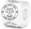 500 Pcs 2 Inch Farm Fresh Eggs Carton Labels Self-Adhesive Unwashed Stickers by Bueake