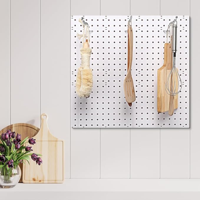 20 Pcs Peg Board Waterfall Hook Shelving Hooks Metal 7 Station Pegboard Display - Image 5