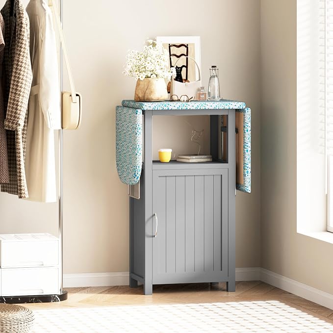 Ironing Board with Storage Cabinet, Folding Ironing Board with Extra Storage - Image 7