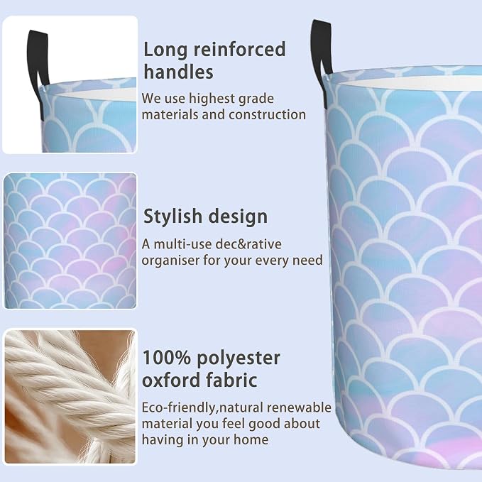 Laundry Basket, Dirty Clothes Basket, Foldable Waterproof Oxford Cloth Storage - Image 4