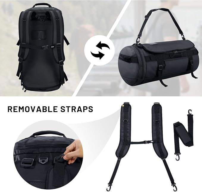 MIER Large Duffel Backpack Sports Gym Bag - Image 2