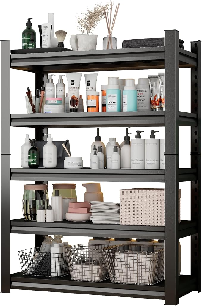 Over Washer Storage, 5Tier Expandable Washer and Dryer Rack, Laundry Room by KILISTEELS