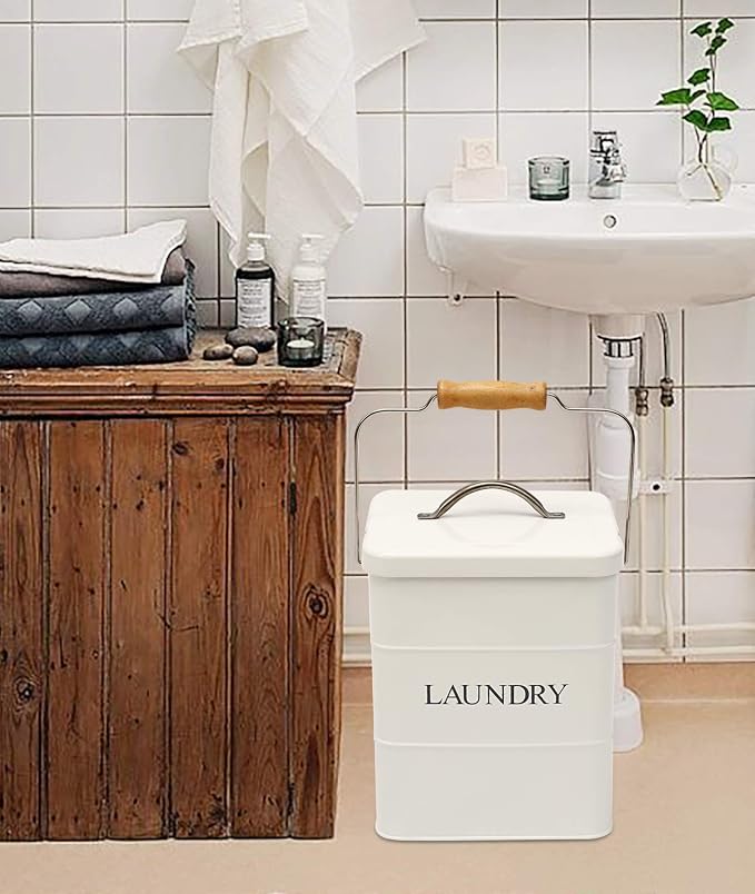 Laundry Powder Bin, Washing Powder Storage Tin - Image 4