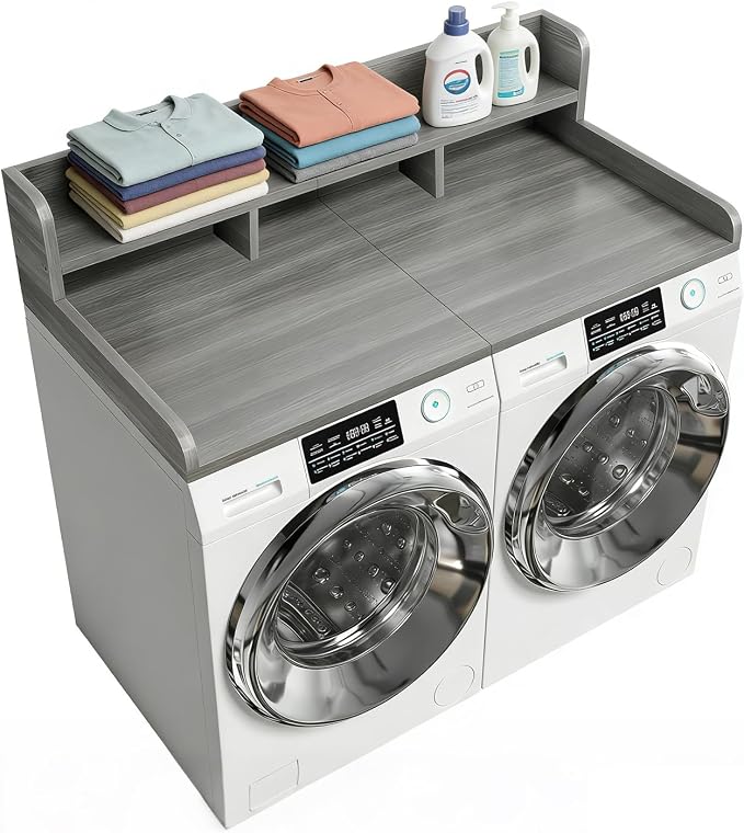 Washer Dryer Countertop with Shelf, Double Layer Organizer - Image 9