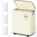 LAMU 145L Laundry Hamper with Wheels, Rolling Laundry Basket with Lid and 3 by YourHome-OrganizationHelper