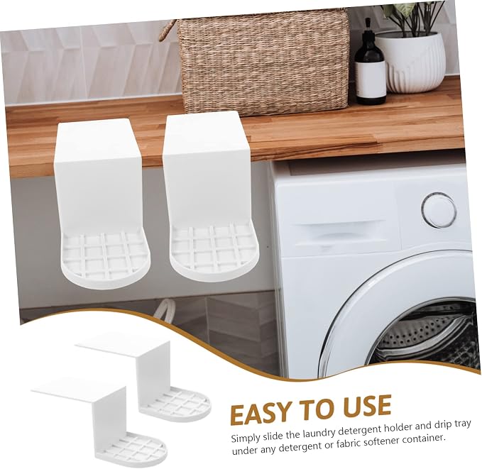 GLEAVI 2pcs Cup Holder Softener Cups Soap Organizer Detergent Holder Dispenser - Image 9