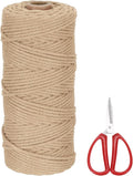 MECCANIXITY Braided Macrame Cord, 3mm x 109 Yards Natural Cotton Rope Macrame by MECCANIXITY