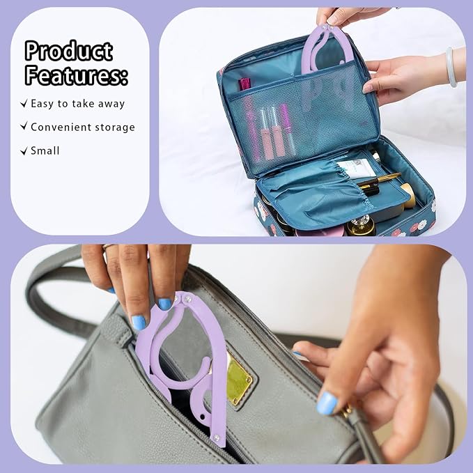 6PCS Portable Folding Clothes Hangers Clothes Drying Rack - Image 3