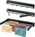 Wall Mounted Drying Rack, Aluminum Collapsible, 88 lbs Capacity, Foldable by Unknown