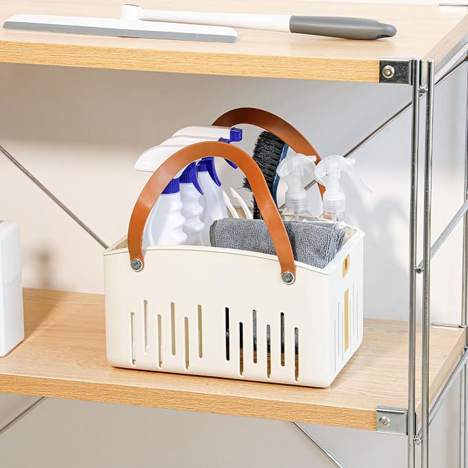 Portable Shower Caddy Basket for Bathroom, Plastic Foldable Storage Organizer - Image 8