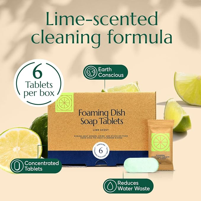 CLEANOMIC Dishwasher Pods, Foaming Dish Soap & Reusable Kitchen Cloth - Image 5