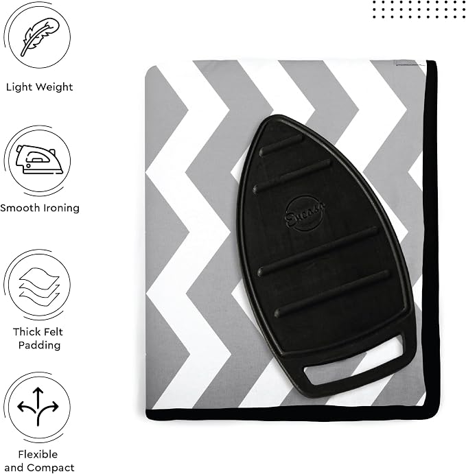 Encasa XO Ironing Mat/Pad with 3mm Padding & Silicone Iron Rest - Image 5