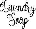 Laundry Soap 6w x 4.5h Label | Laundry Room Organization | Die Cut Vinyl Decal by MinglewoodTrading