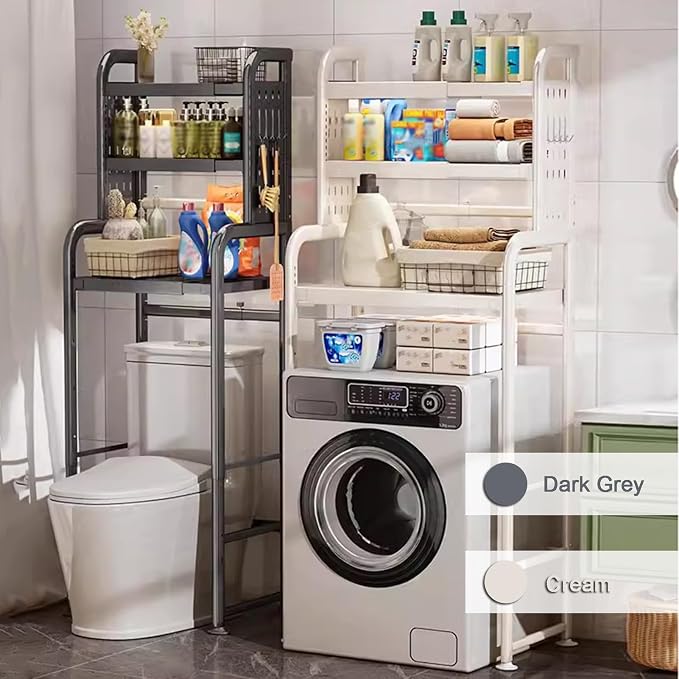 Over Washer Storage, 3 Tier Expandable Washer and Dryer rack, Laundry Room - Image 7