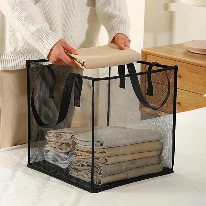 4 Pack Popup Laundry Hamper, Small Collapsible Mesh Laundry Baskets Dirty - Image 5
