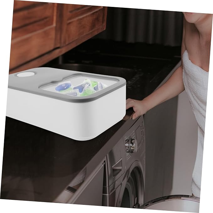 DOITOOL Laundry Detergent Holder Sliding Lid Stylish Container - Image 6