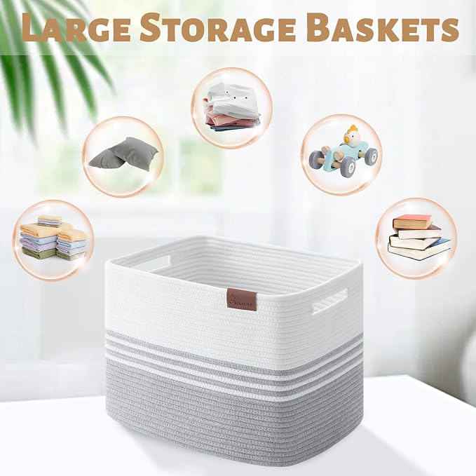 Storage Baskets, 42L*2 Pack Storage Baskets - Image 5