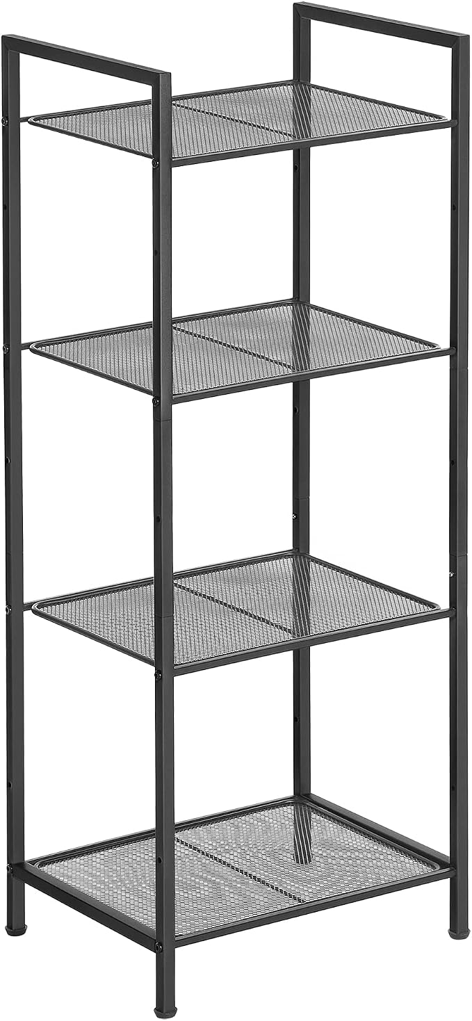 SONGMICS 4-Tier Storage Rack, Bathroom Shelf, Extendable Plant Stand by SONGMICSbySONGMICSHOME