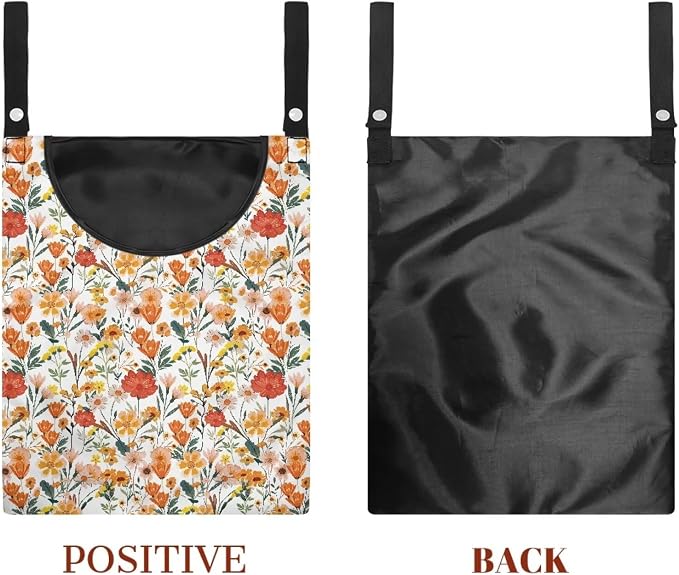 Floral Clothespin Bag Reusable Laundry Clothes Pin Holder - Image 7