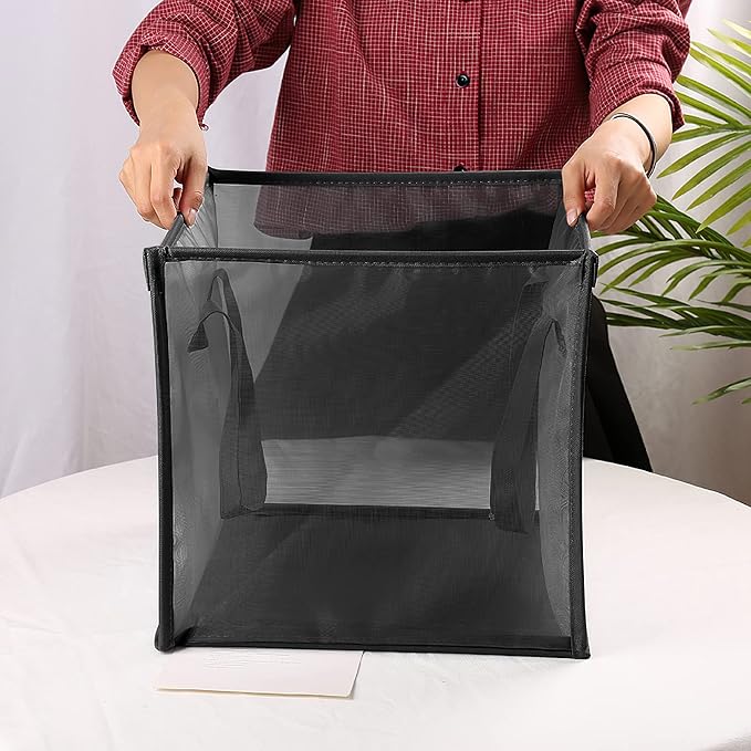 SOUJOY 4 Pack Popup Laundry Hamper, Collapsible Mesh Laundry Baskets - Image 5