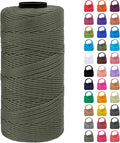 Braided Macrame Cord 1.5mm x 218yards Polypropylene Rope Polyester Rope Yarn by LEREATI