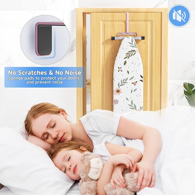 Over The Door & Wall Mount Ironing Board Hanger - Image 7