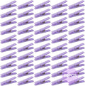 50 PCS Small Transparent Plastic Tool Paper Clips Clothespins Clip Clothing by XINHUIDALSQ
