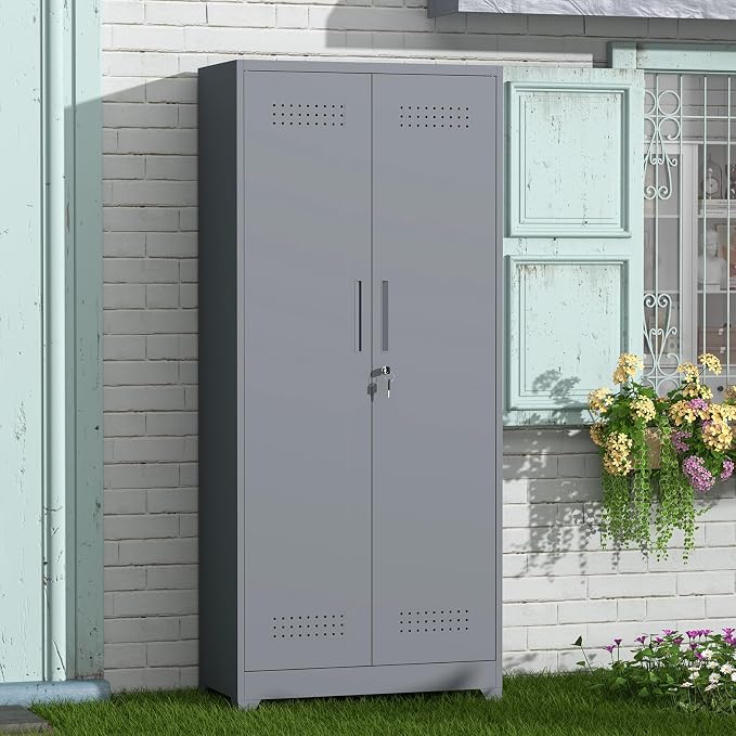 GREATMEET 72'' Metal Utility Storage Cabinet - Image 2