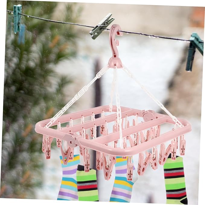 Plastic Clip Drying Rack Rotating Hook - Image 4