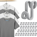 Tinfol Hanger Connector Hooks, Heavy Duty Clothes Hanger Extender Clips by Tinfol