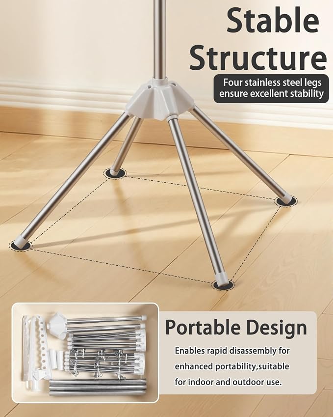 Foldable Clothes Drying Rack - Image 6