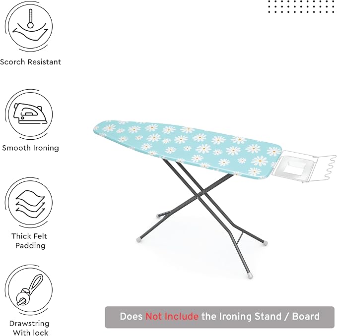 Encasa XO Ironing Board Cover and Pad 54"x18" - Image 3
