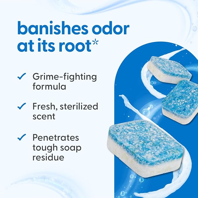 Dishwasher Cleaner & Deodorizer Tablets, Fights Grime, Residue & Odor, Heavy - Image 9